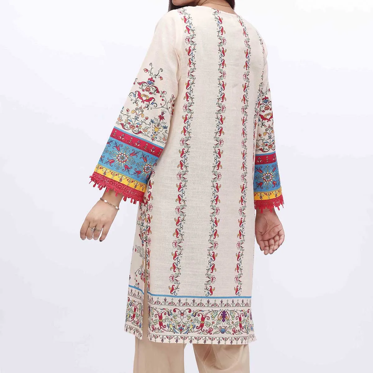 1PC- Digital Printed Khaddar Shirt PW3102