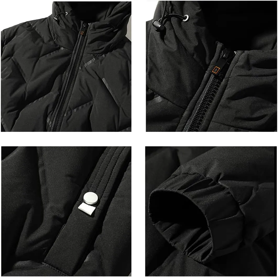 Bciopll Winter Warm Down Jacket Men Thick Hooded Jacket Parkas