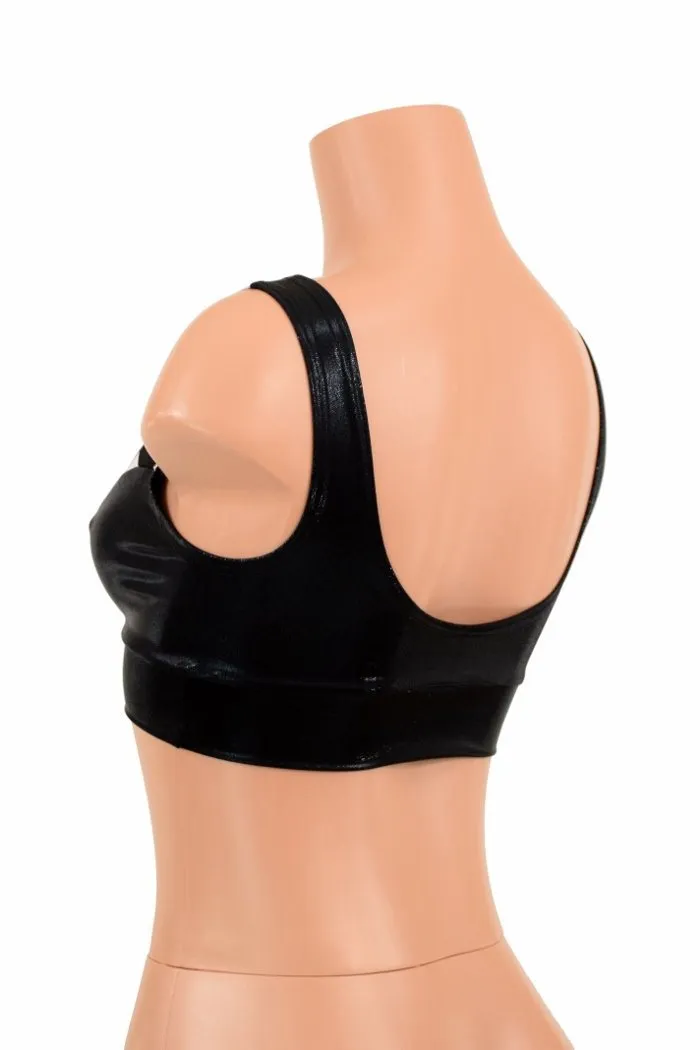 Black Mystique & Check Starlette Bralette