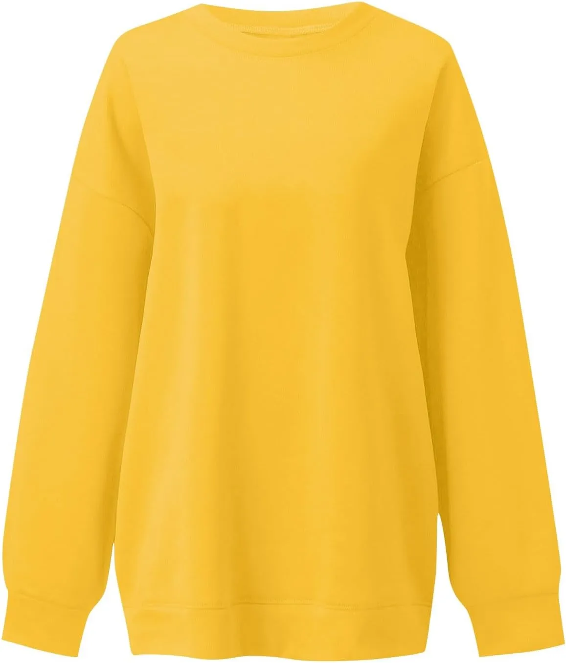 Crewneck Sweatshirts For Women Loose Fit Lightweight Fleece Oversized Sweatshirt Baggy Long Sleeve Pullover Tunic Top