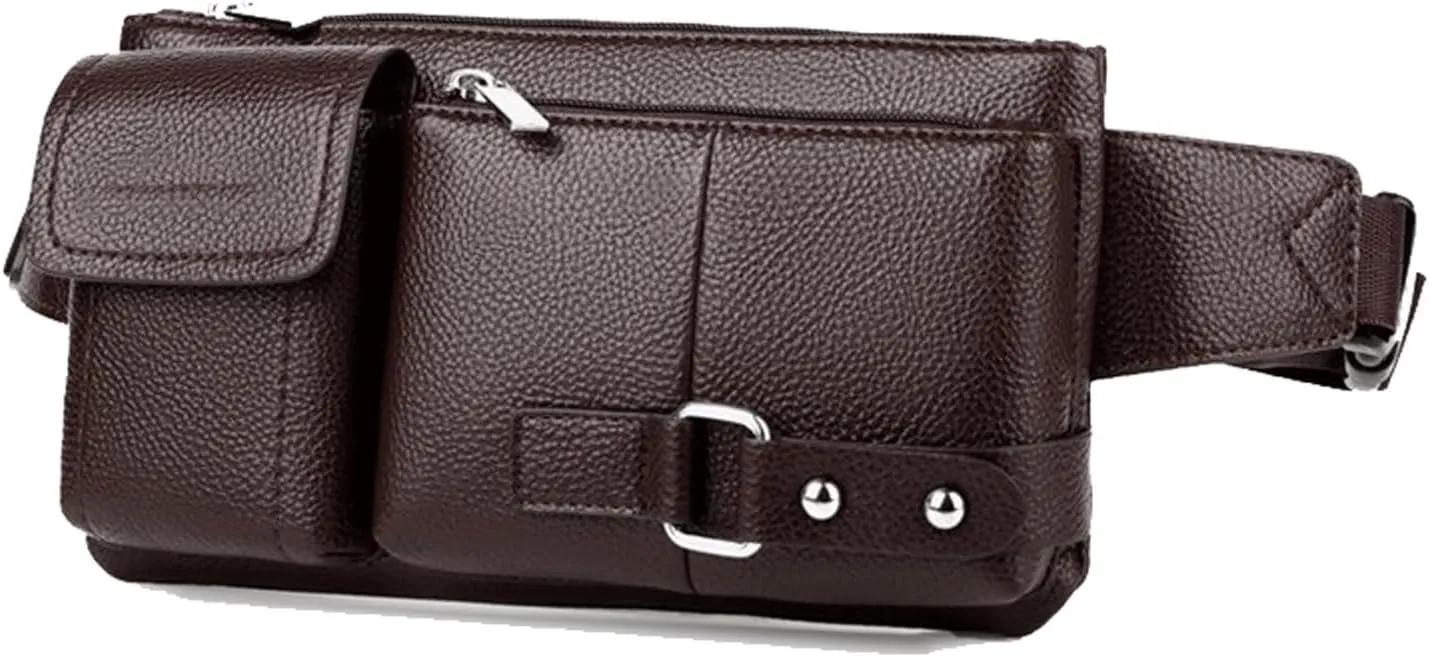 Crossbody Bag Men Men's Shoulder Messenger Bag PU Material British Casual Retro Fashion Style Multi-function Design