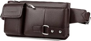 Crossbody Bag Men Men's Shoulder Messenger Bag PU Material British Casual Retro Fashion Style Multi-function Design