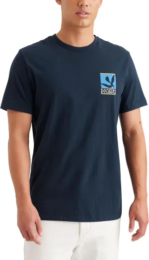 DOCKERS Mens Slim Fit Short Sleeve Graphic Tee Shirt