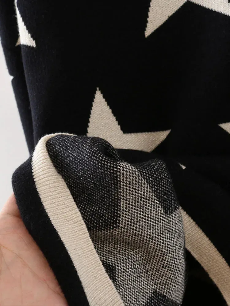 Fine Knit Star Sweater