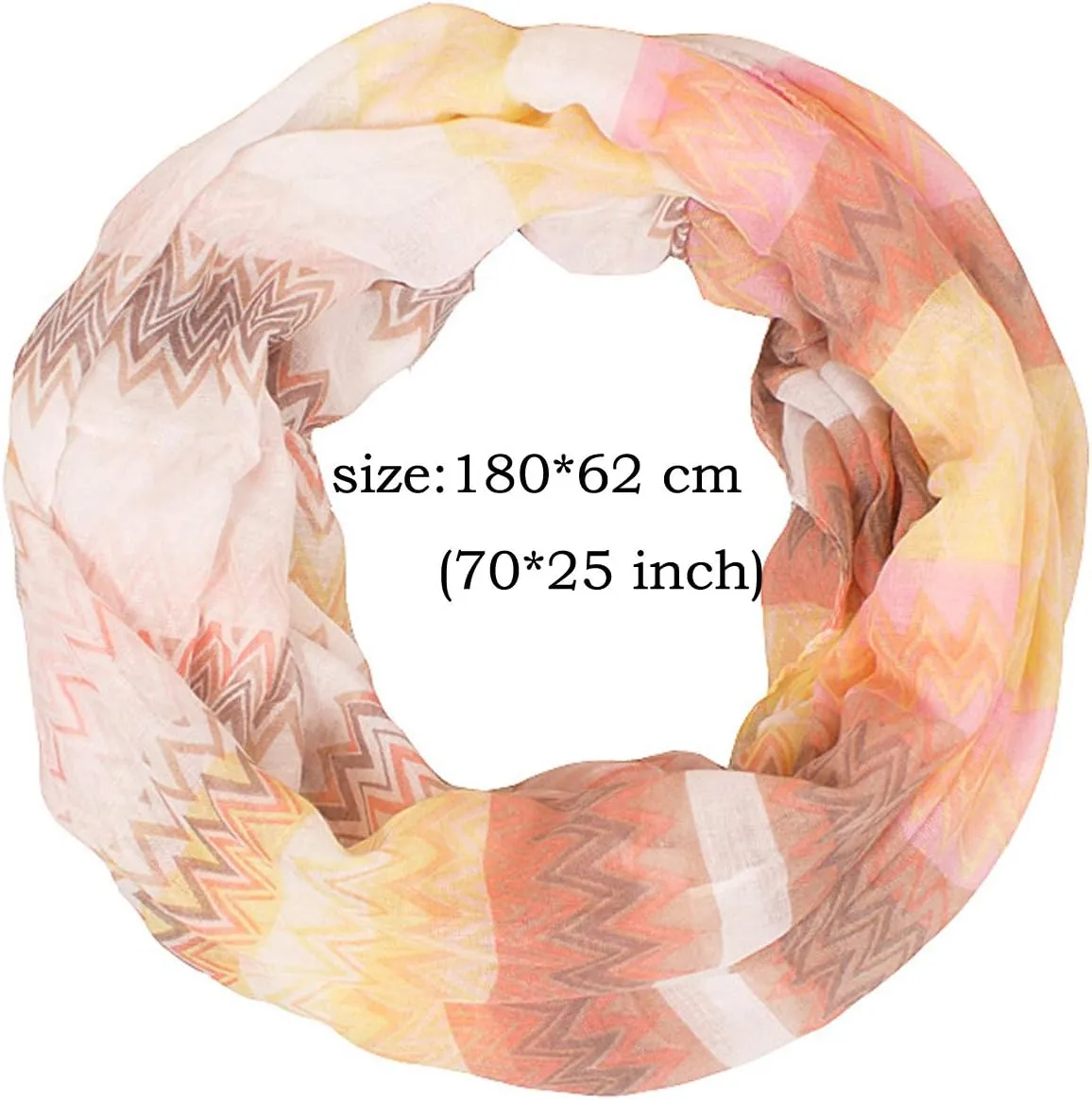 Lightweight Scarfs for Women Infinity Plaid and Striped Many Style