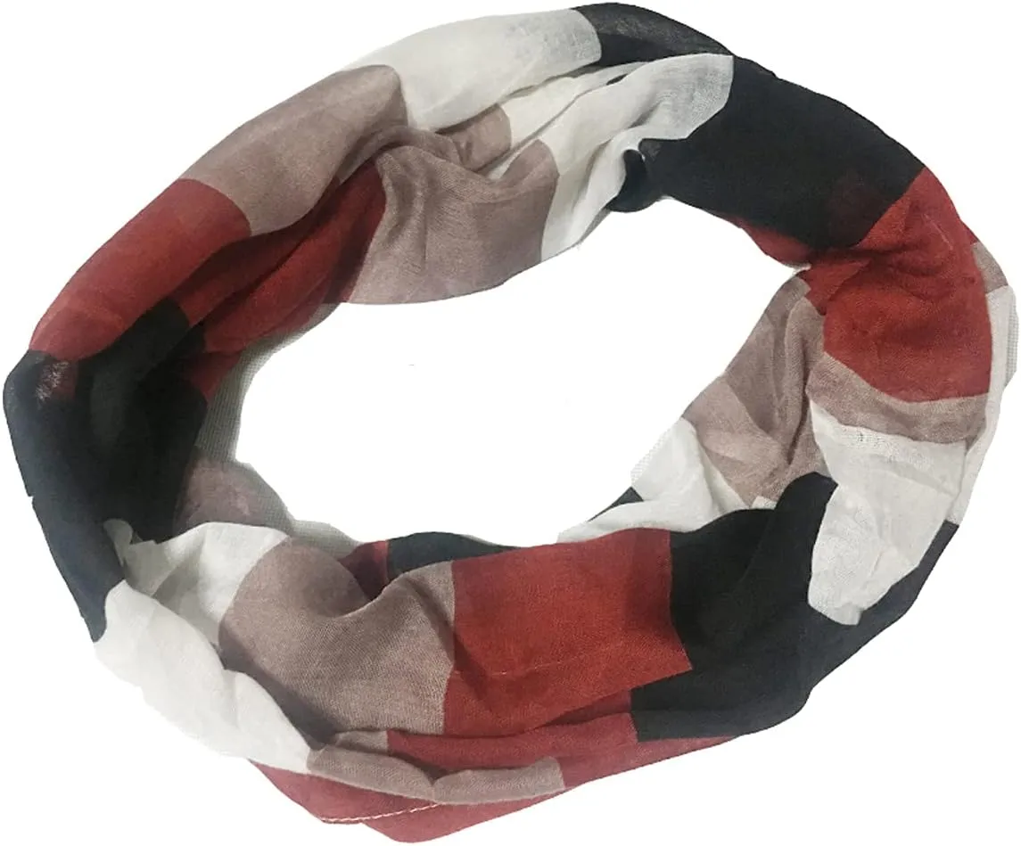 Lightweight Scarfs for Women Infinity Plaid and Striped Many Style