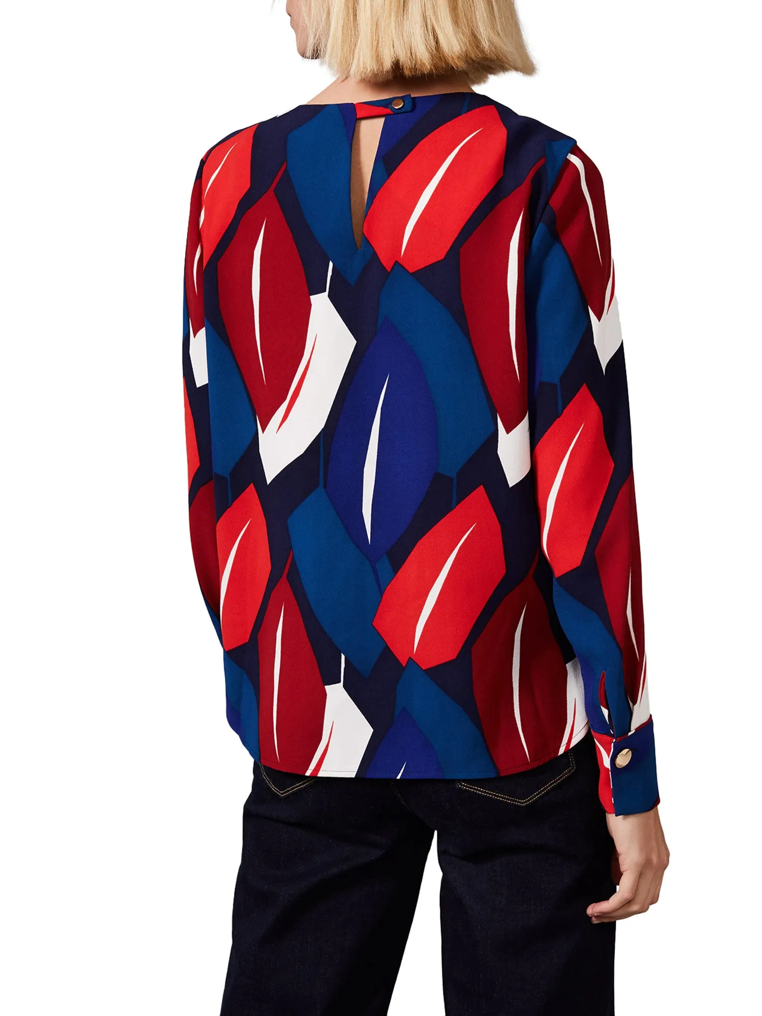 Maebury Leaf Print Blouse