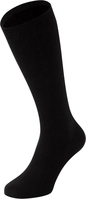 Masters Of Mayfair - Luxury Compression Socks for Women and Men, Aid Circulation, Flying, Travelling, Exercise Training, Natural Material, Breathable (Black)