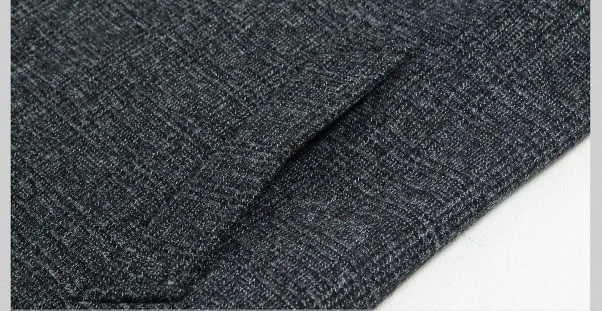 Men's Classical Bussiness Style Single Breasted Plaid Wool Coat #00220237