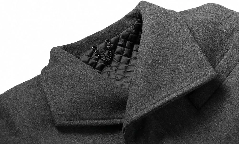 Men's Classical France Style Warm Wool Coat #1W1F153160123