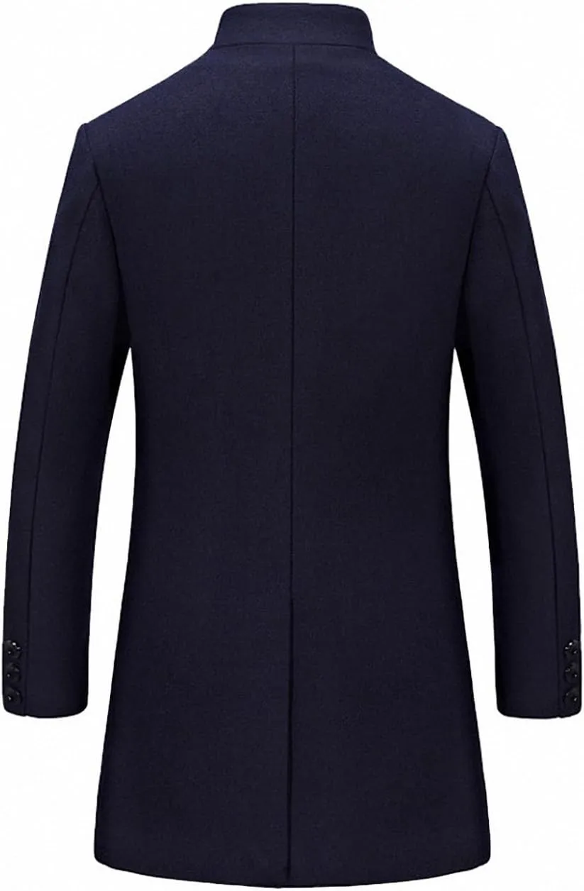 Men's Classical France Style Warm Wool Coat #1W1F153160123