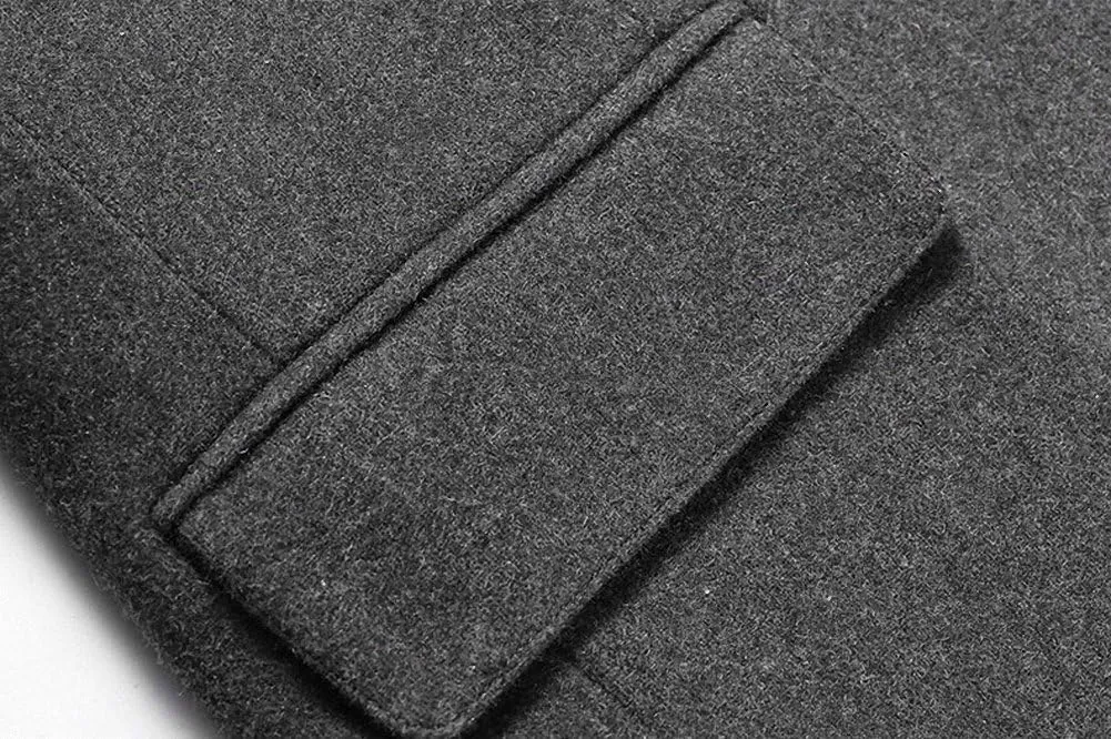 Men's Classical France Style Warm Wool Coat #1W1F153160123