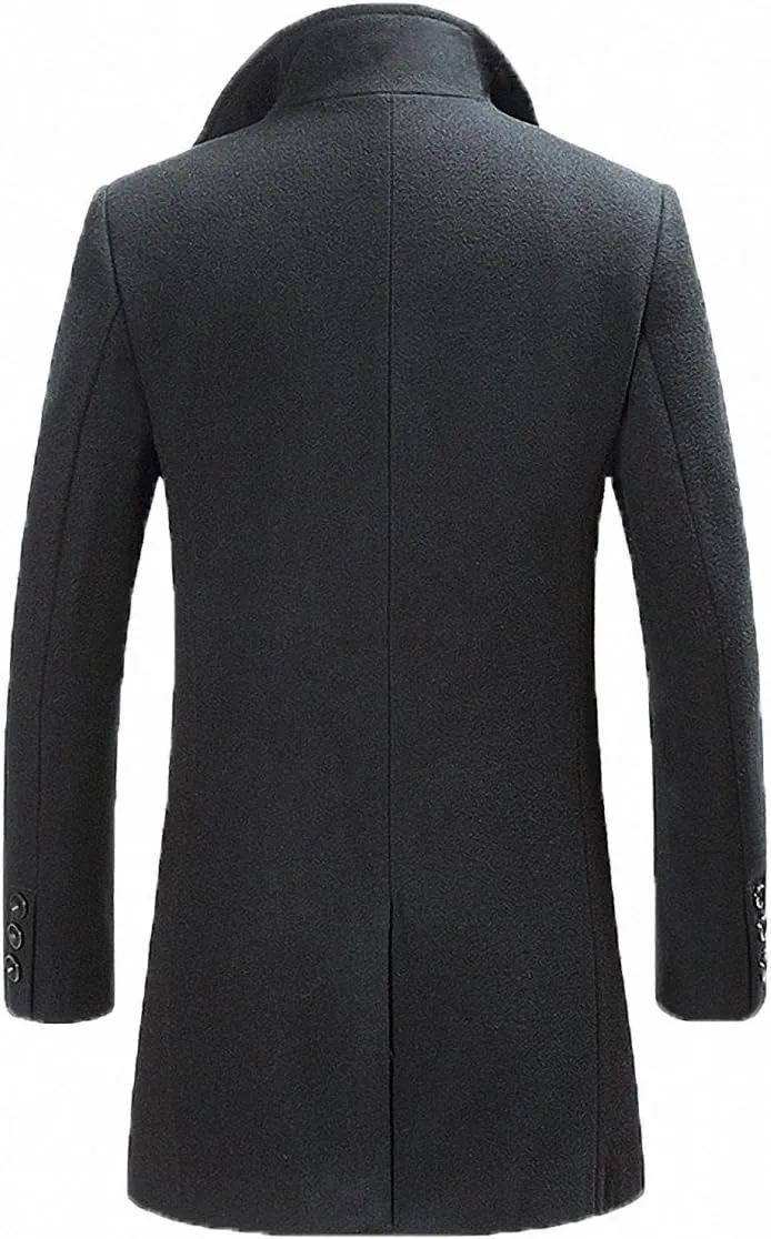 Men's Classical France Style Warm Wool Coat #1W1F153160123