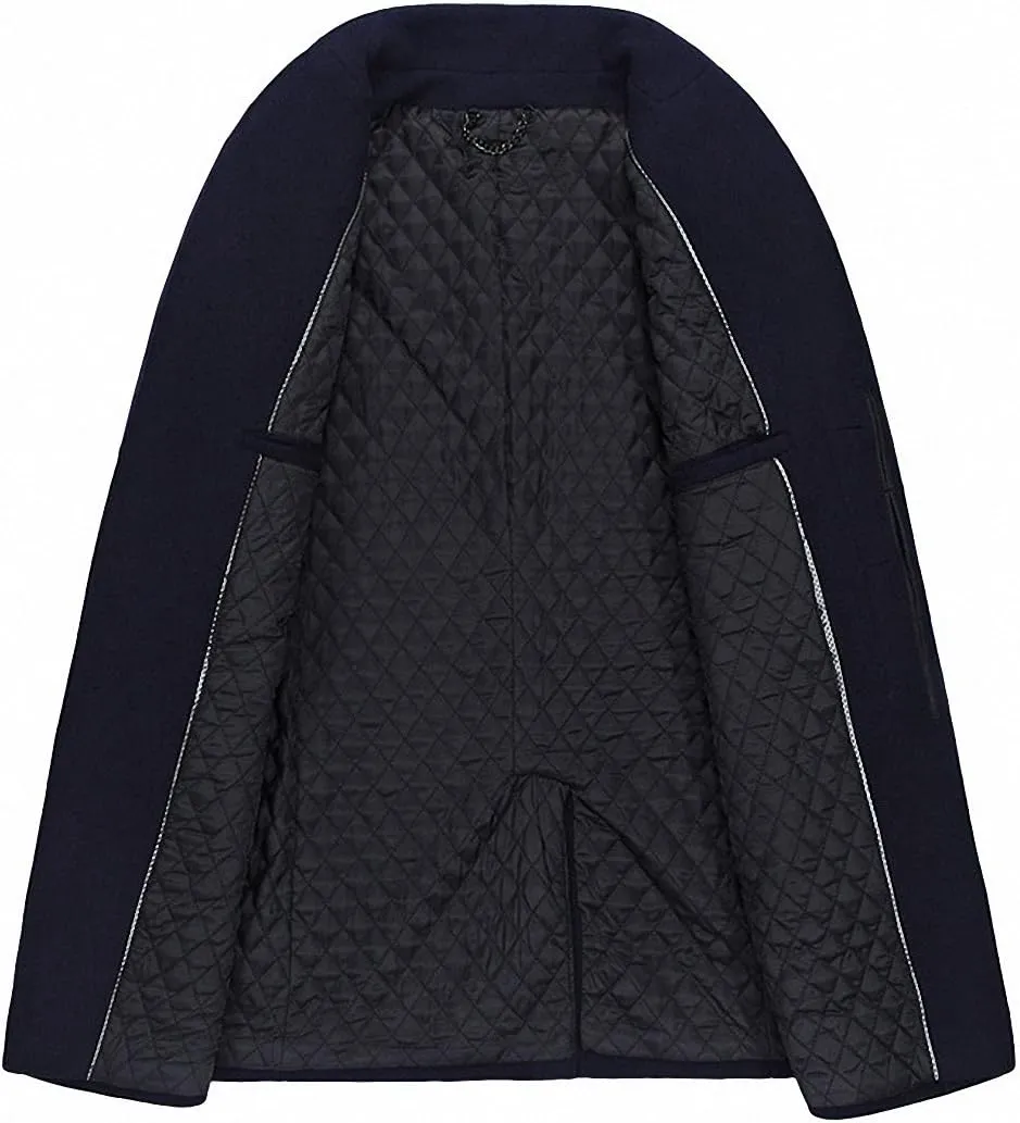 Men's Classical France Style Warm Wool Coat #1W1F153160123
