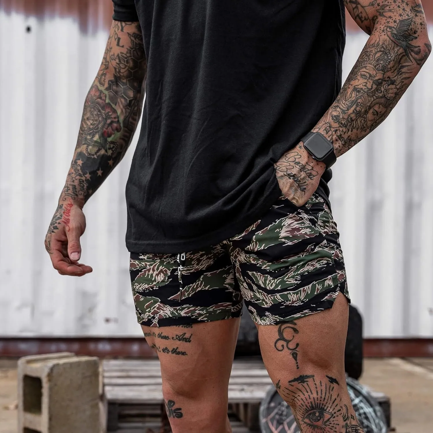 Men’s Hybrid Athletic Shorts | 5" Inseam | Perfect for Gym and Swim| Quick Dry Lightweight Material