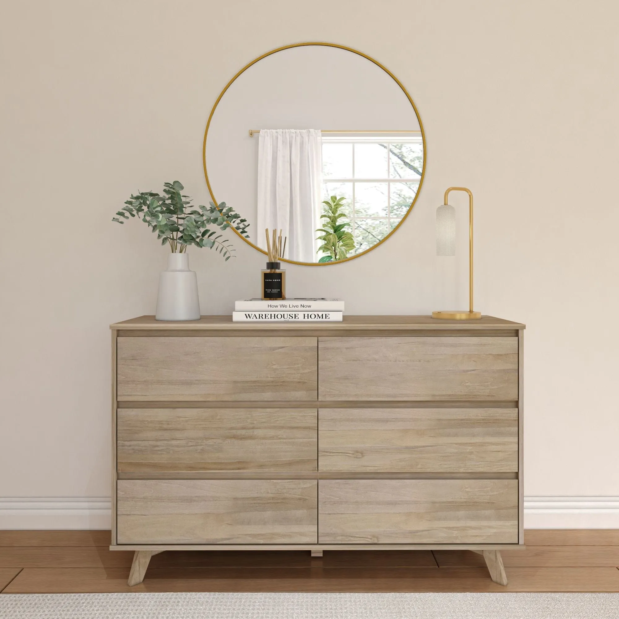 Modern 6-Drawer Dresser