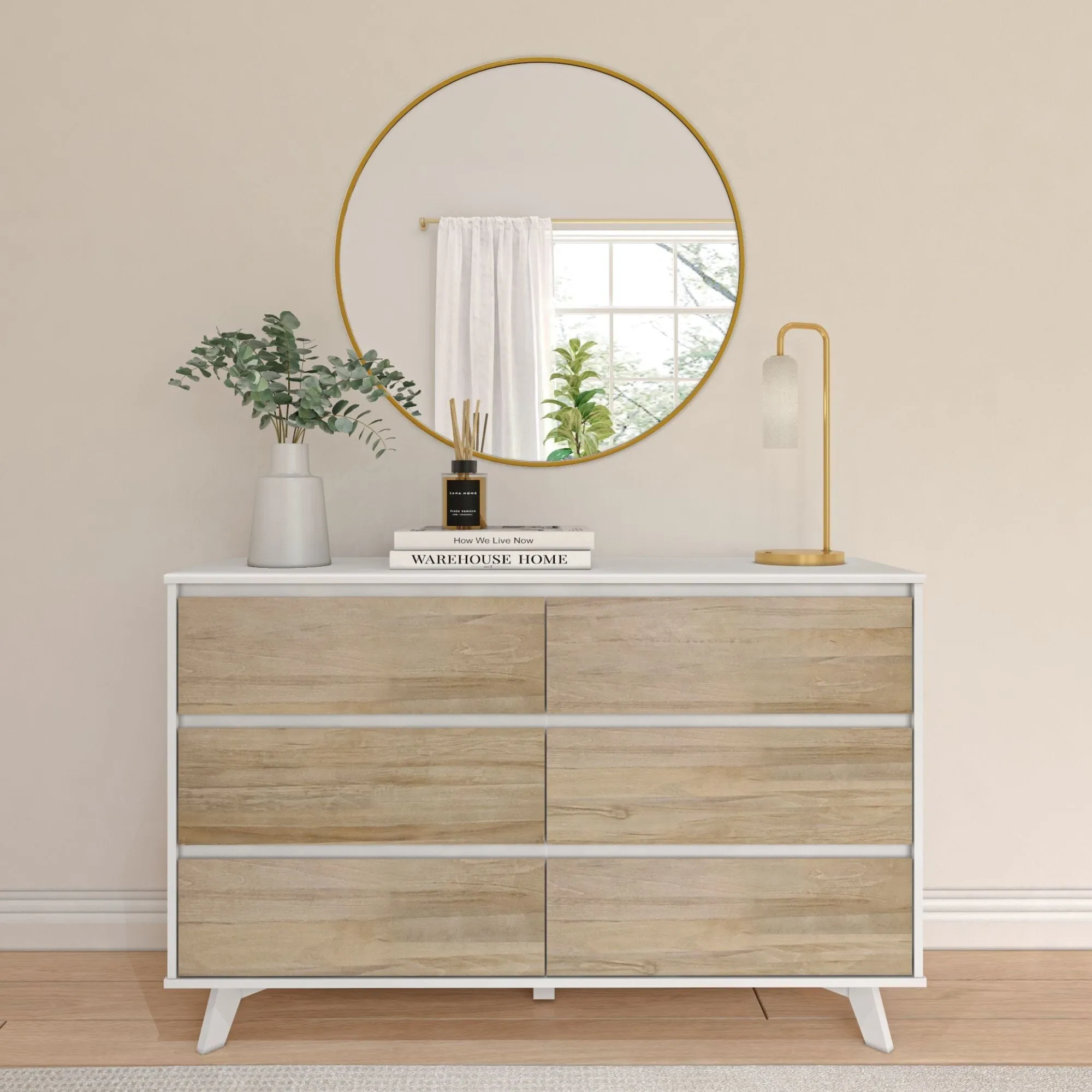 Modern 6-Drawer Dresser
