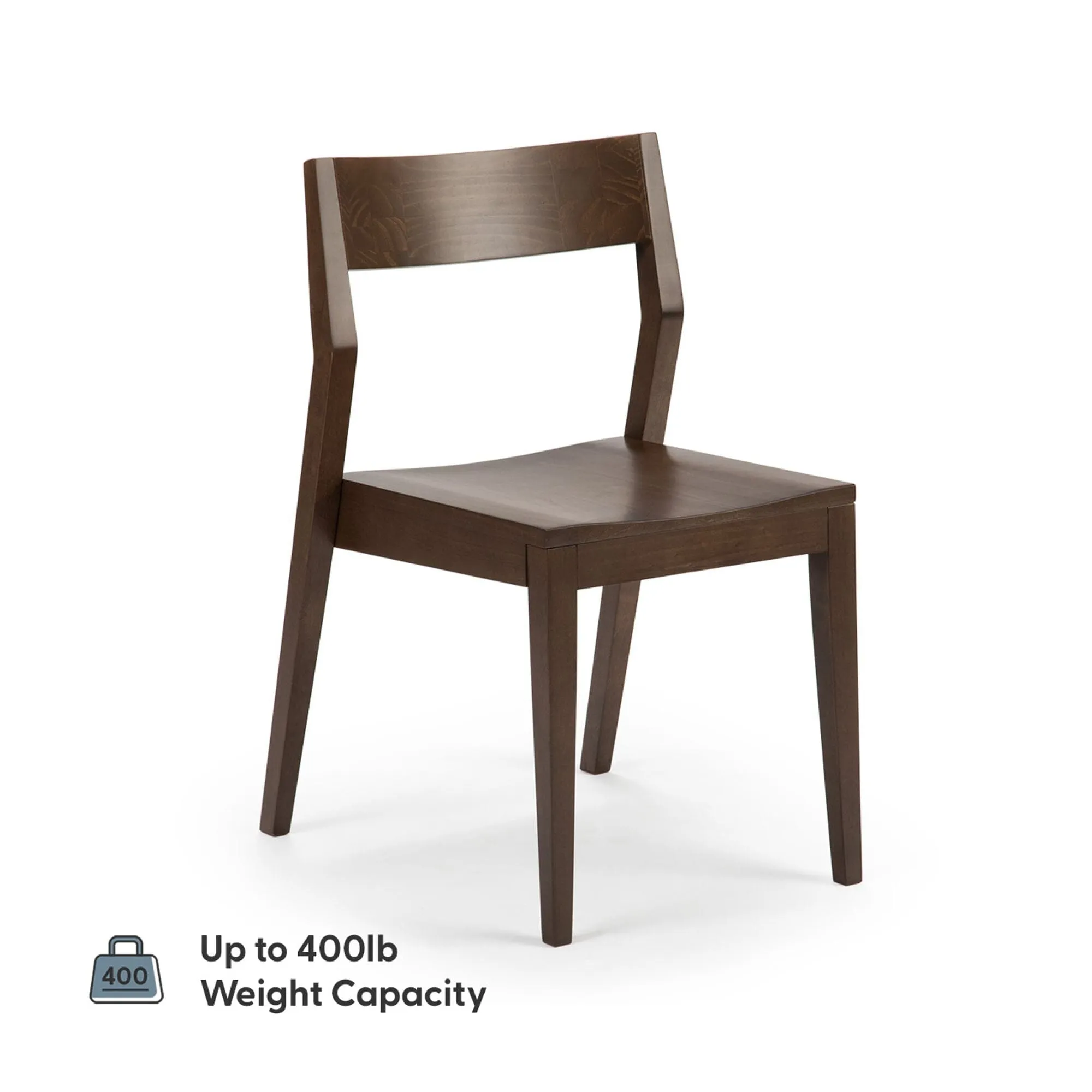 Modern Dining Set with Walnut Chairs - 72"