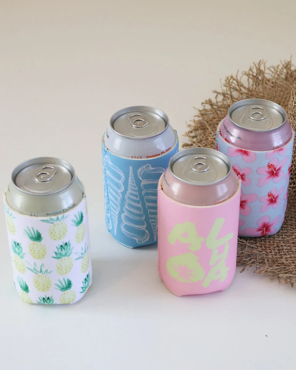 Modern Monstera Can Cooler