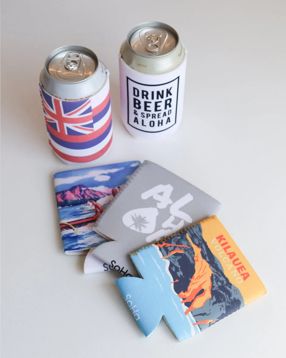 Modern Monstera Can Cooler