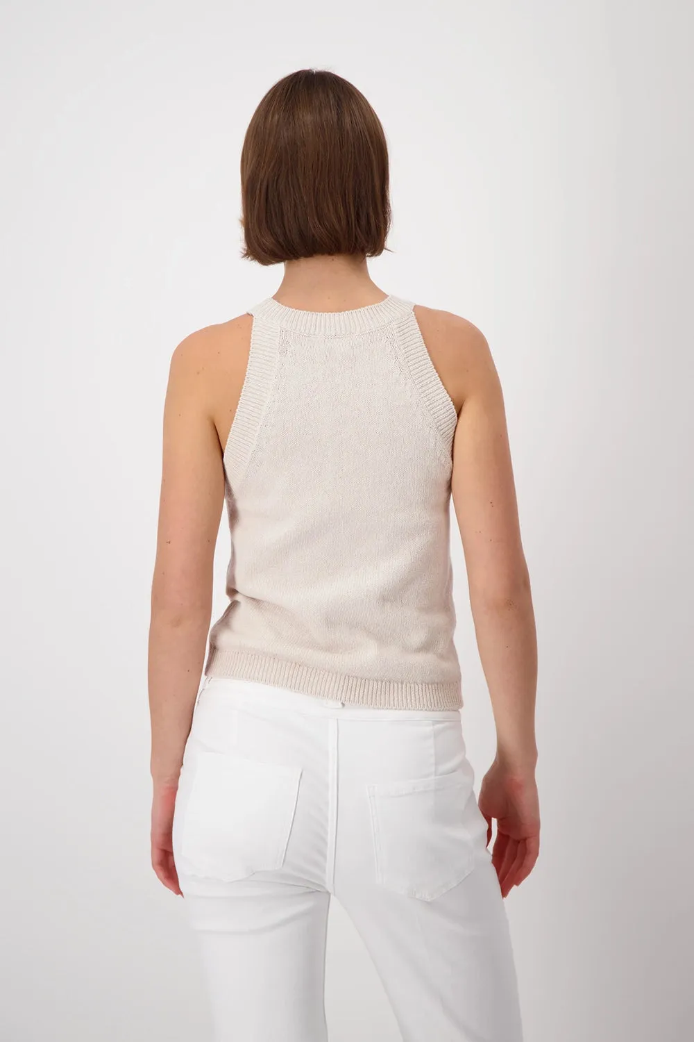 MONARI | SWEATER KNIT TOP | MARBLE | 408921