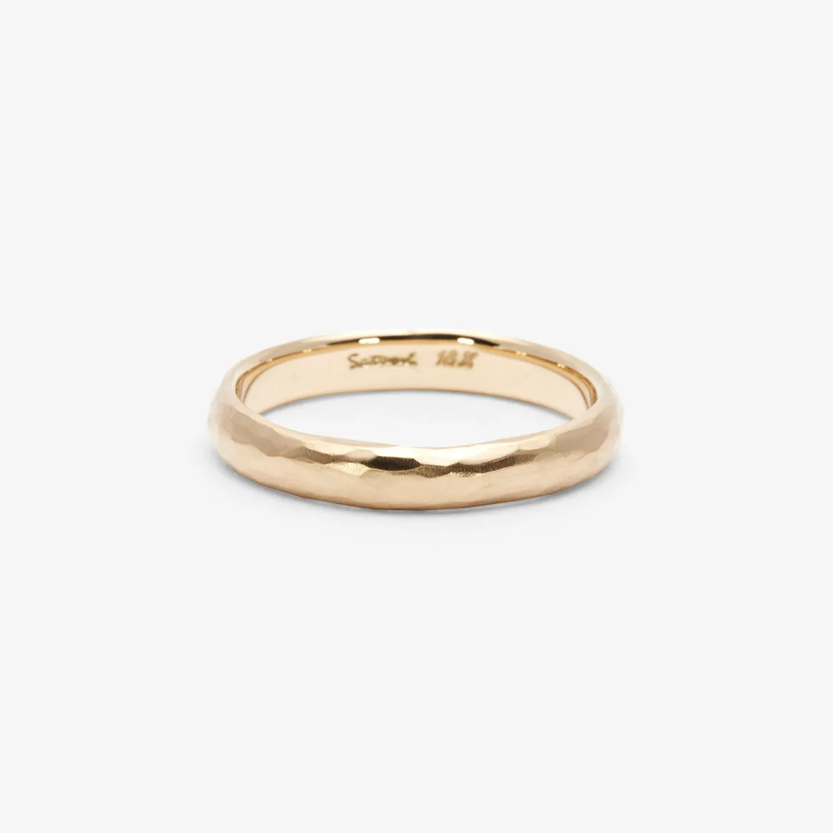 MR0134 | 3.5mm Half Round Hammered Band