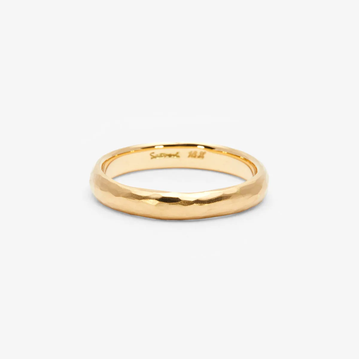 MR0134 | 3.5mm Half Round Hammered Band