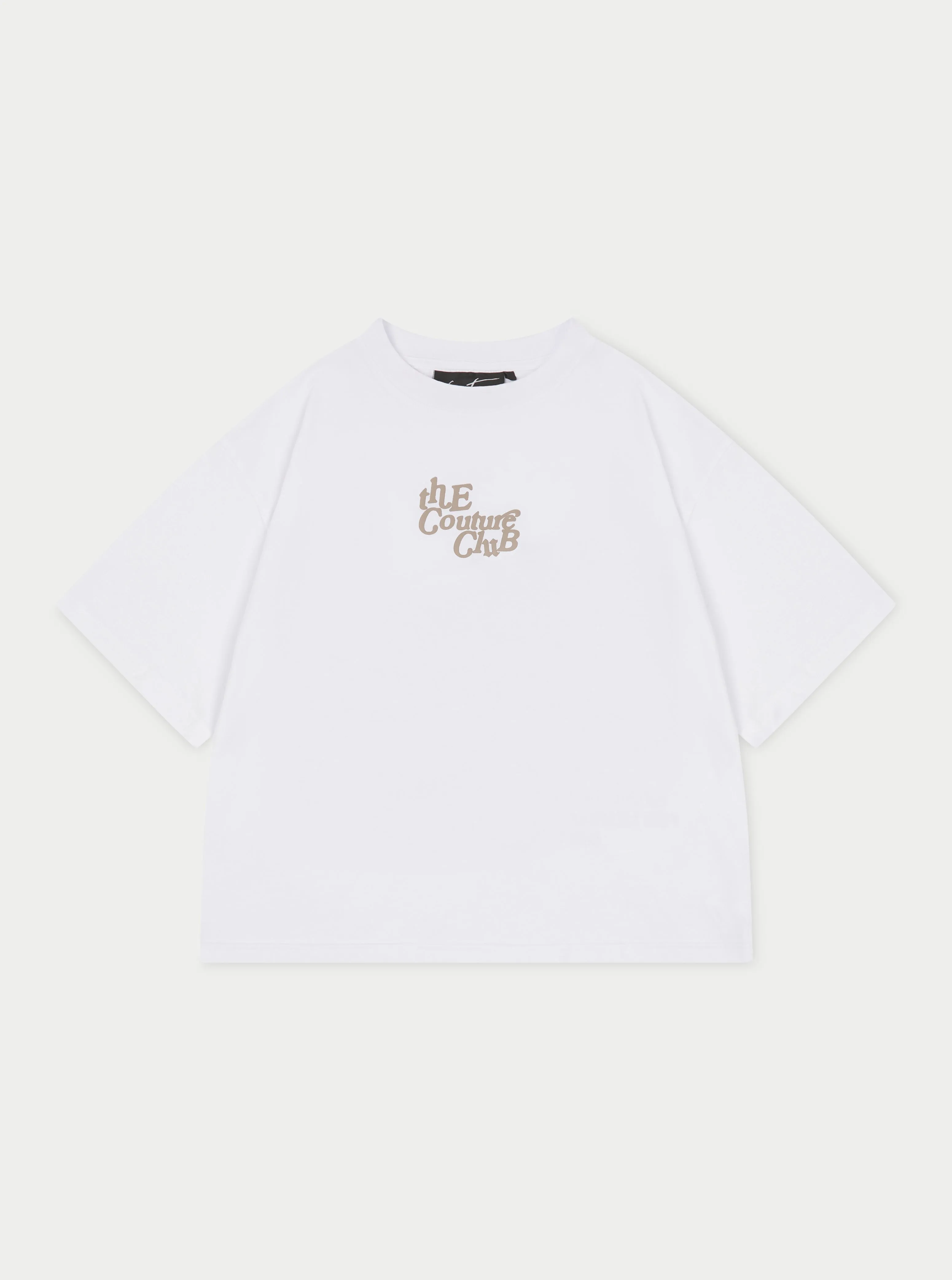 MULTI FONT RELAXED T-SHIRT - COCOA