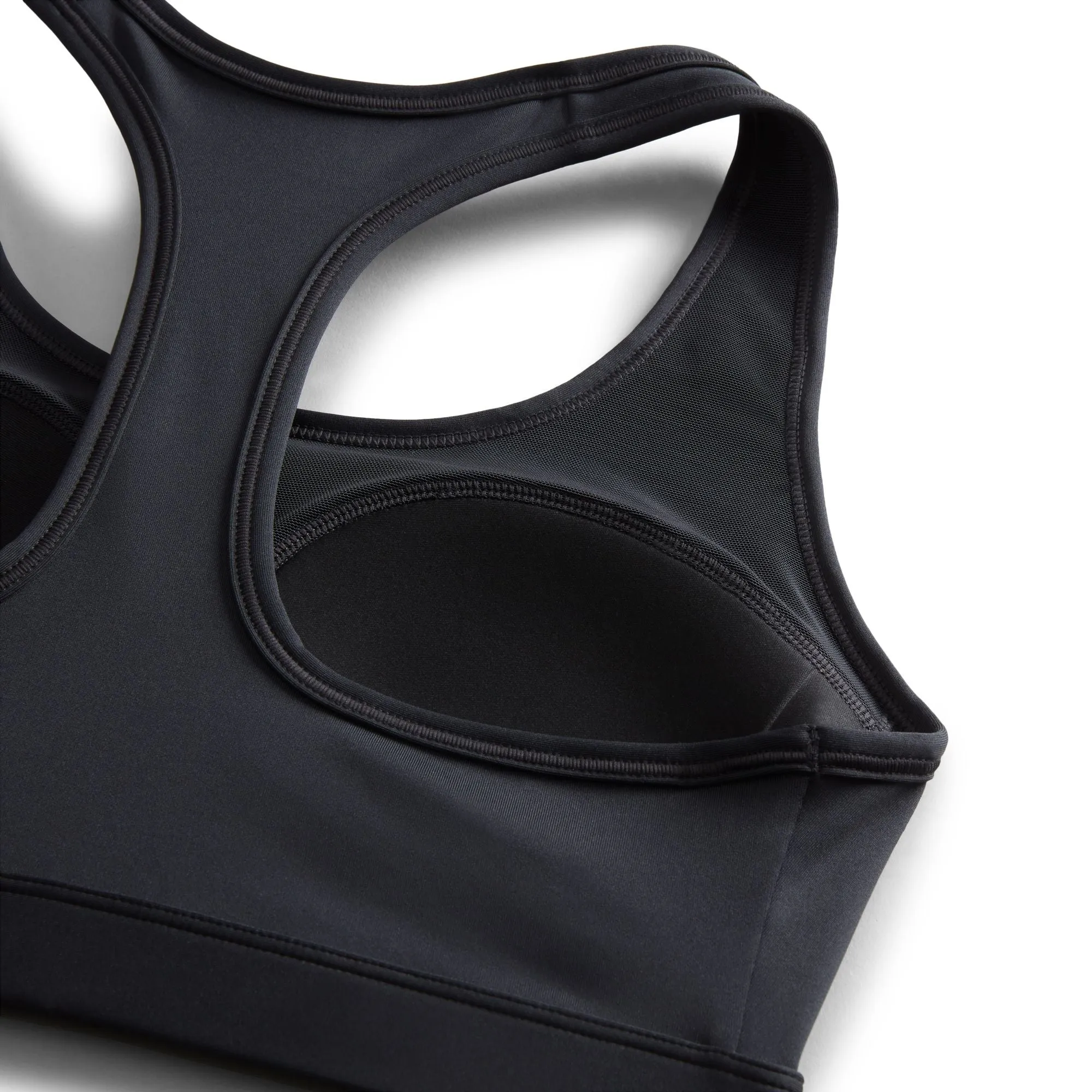 Nike Women's Dri-FIT Swoosh Medium Support Bra Black / White