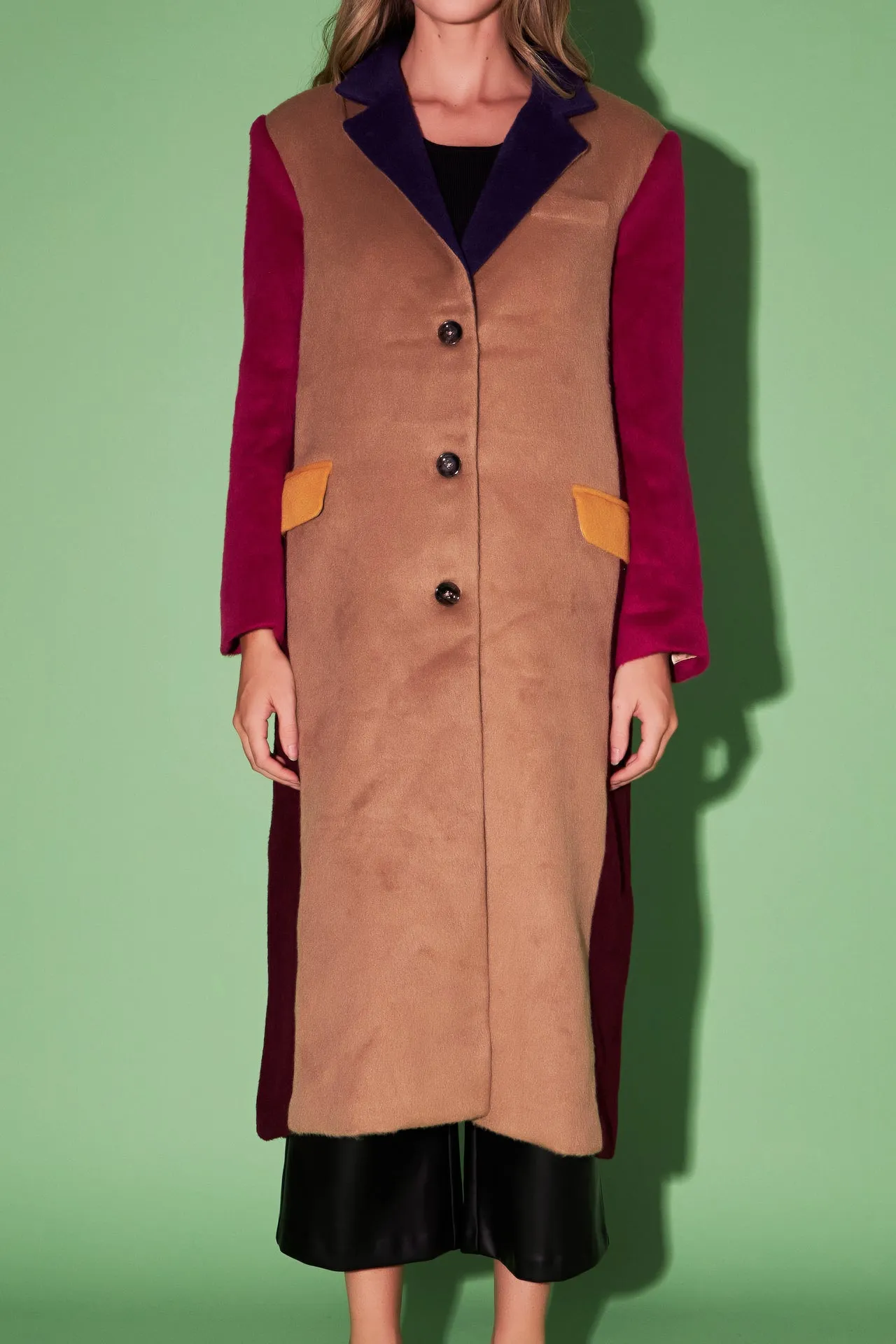 Premium Oversize Color block Coat