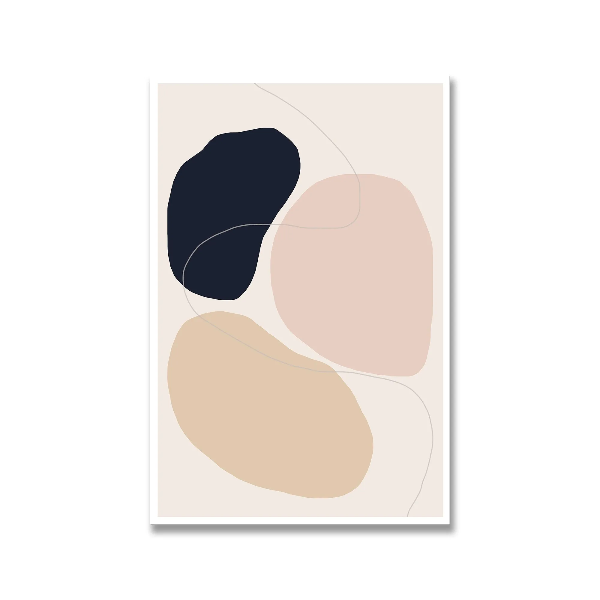 "Abstract Composition" Framed Print Wall Art by The Miuus Studio