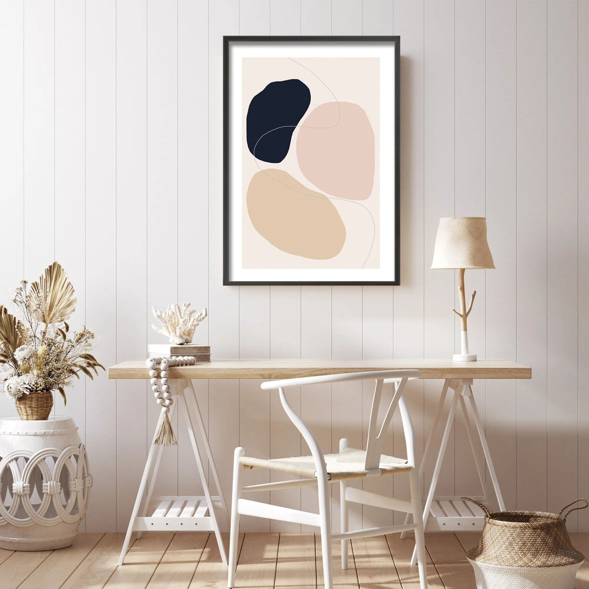 "Abstract Composition" Framed Print Wall Art by The Miuus Studio