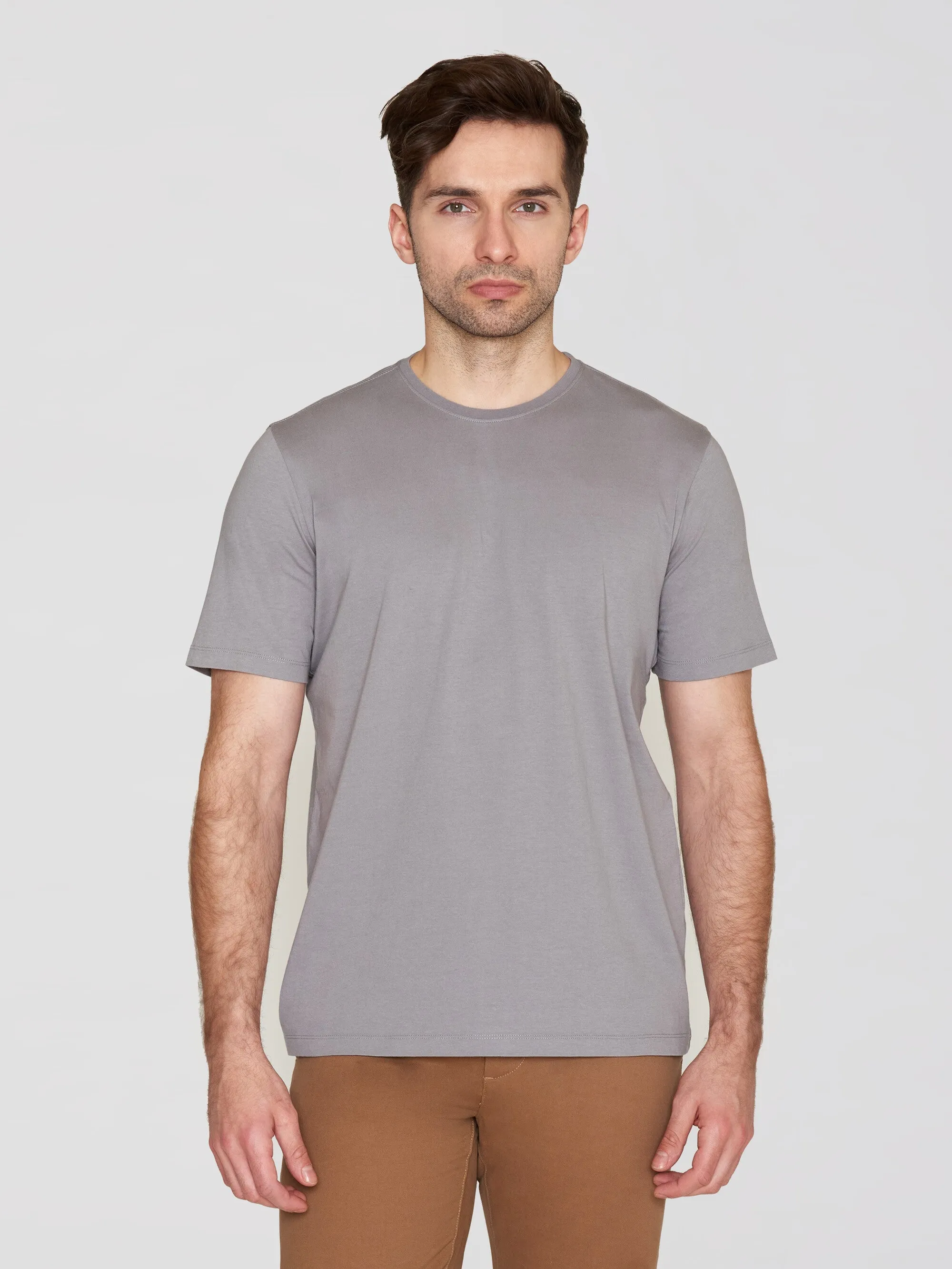 Regular fit Basic tee - Sharkskin
