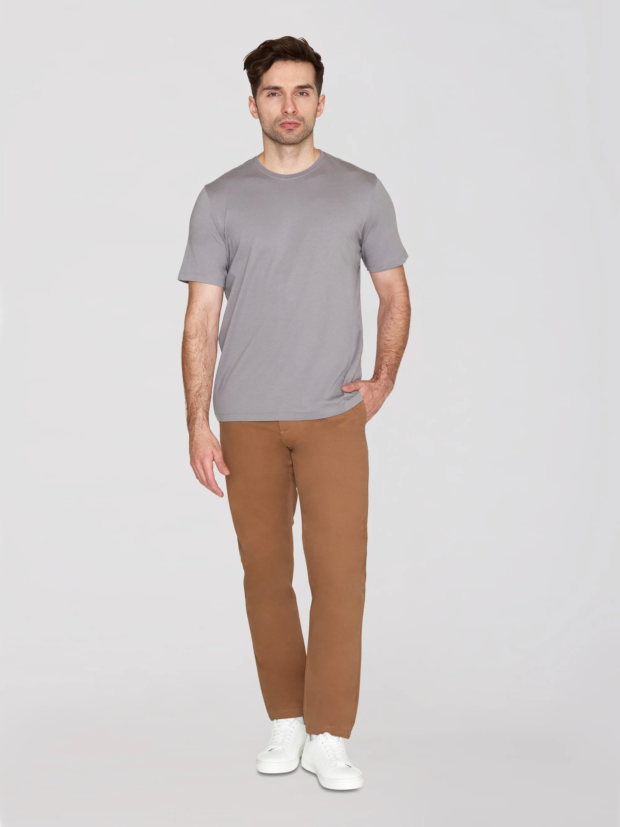 Regular fit Basic tee - Sharkskin