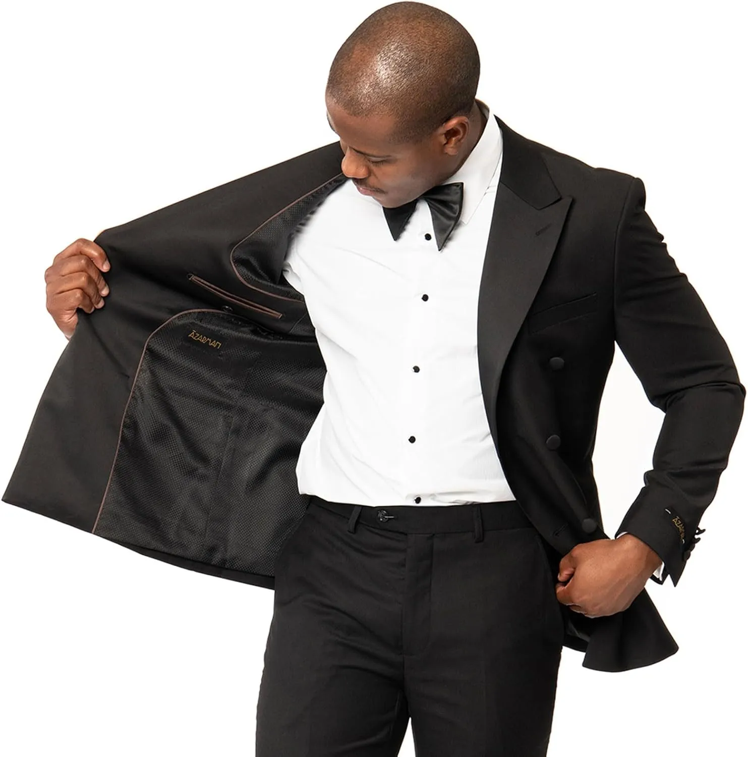 Slim Fit Double Breasted Men's Dinner Blazer Tuxedo Jacket Peak Lapel