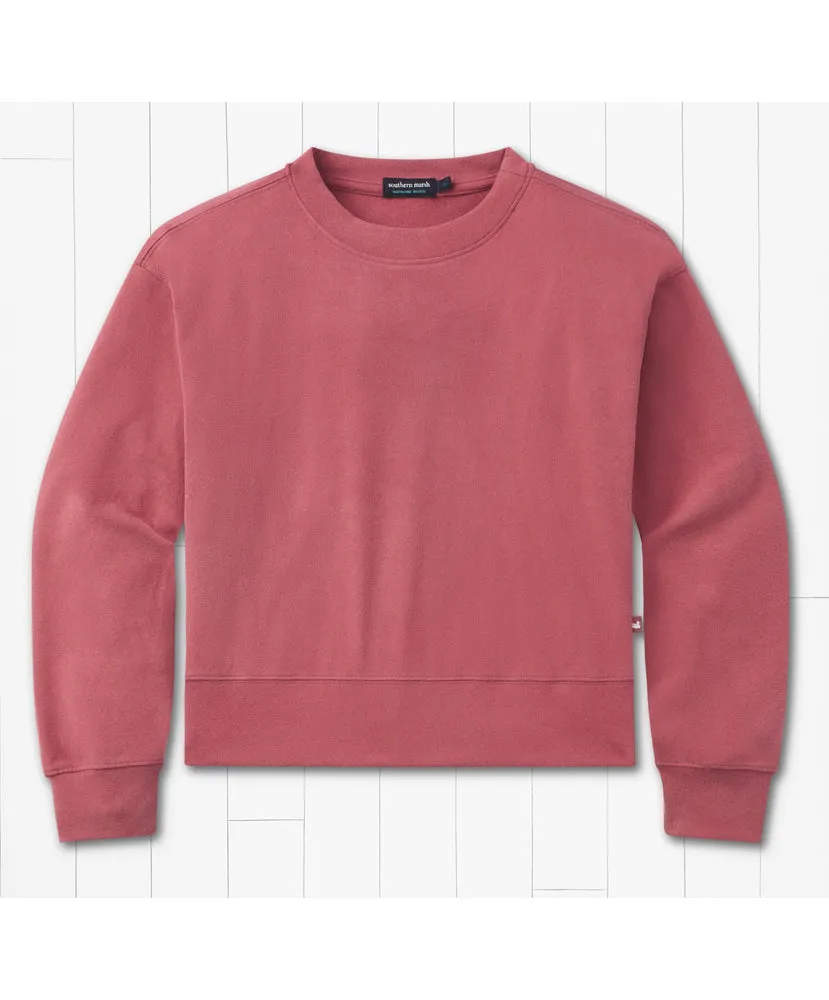 Southern Marsh - Caroline Comfort Crop Crewneck
