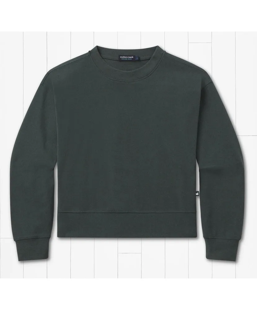Southern Marsh - Caroline Comfort Crop Crewneck