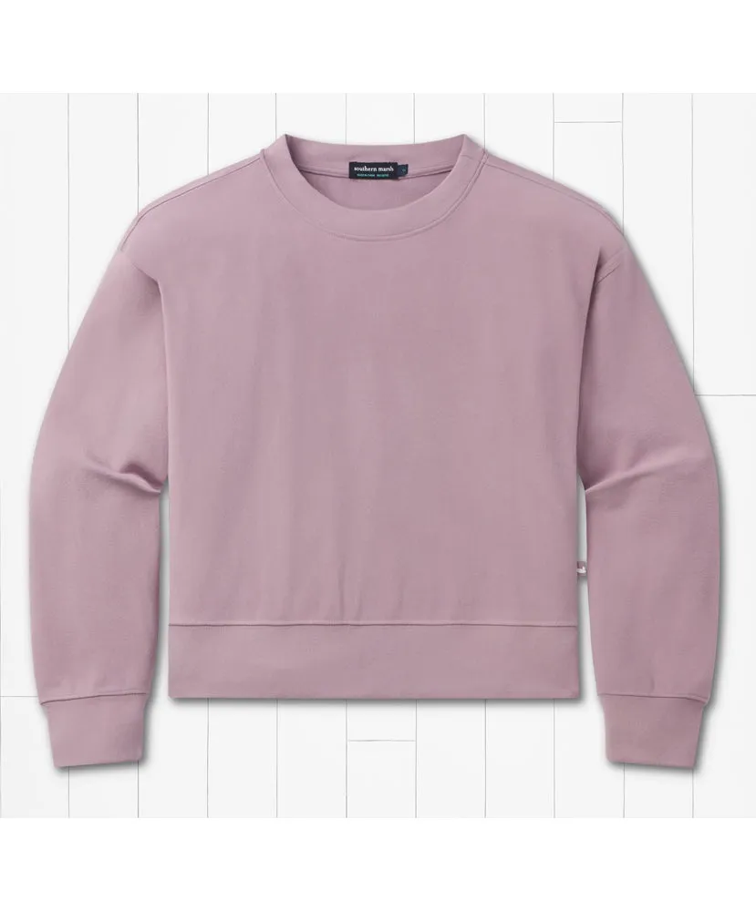 Southern Marsh - Caroline Comfort Crop Crewneck