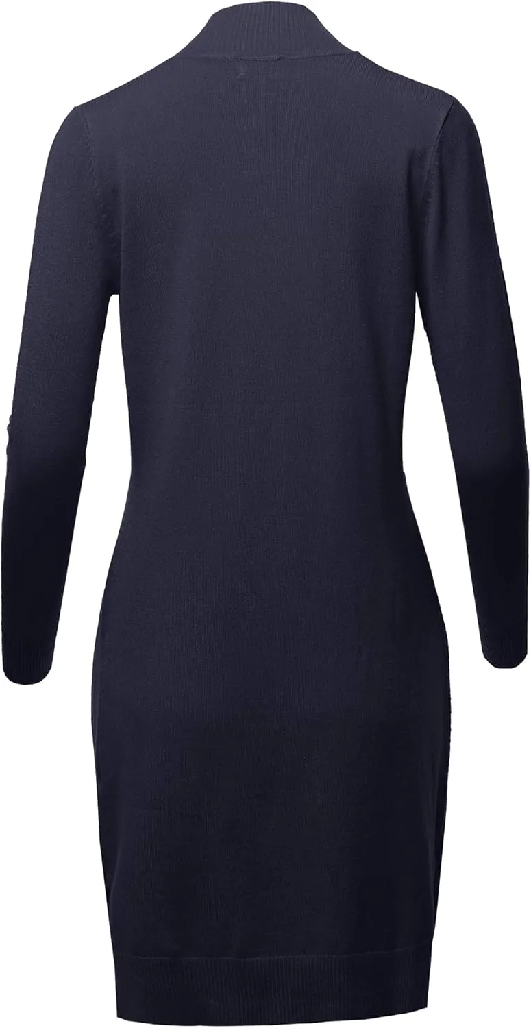 STARJJ Womens Soft Stetchy Knit Longline Open Front Sweater Cardigan with Pockets (S-3X)