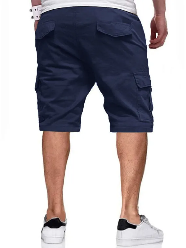 TEEK - Drawstring Color Block Casual Shorts