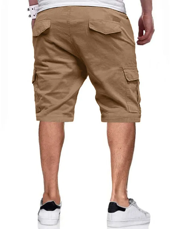 TEEK - Drawstring Color Block Casual Shorts