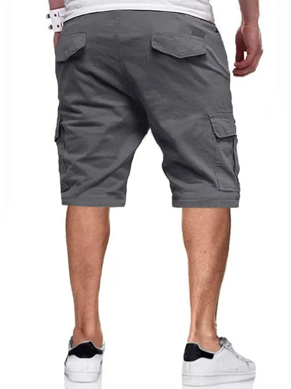 TEEK - Drawstring Color Block Casual Shorts