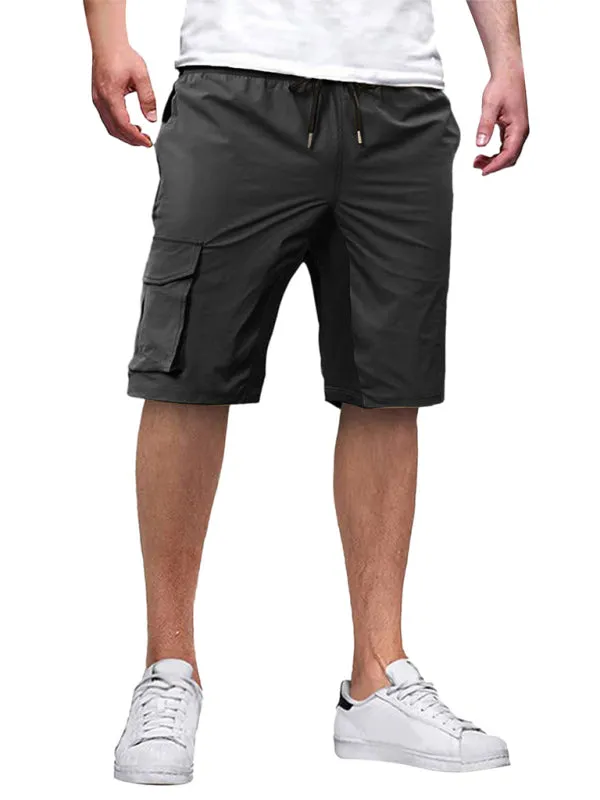 TEEK - Drawstring Color Block Casual Shorts