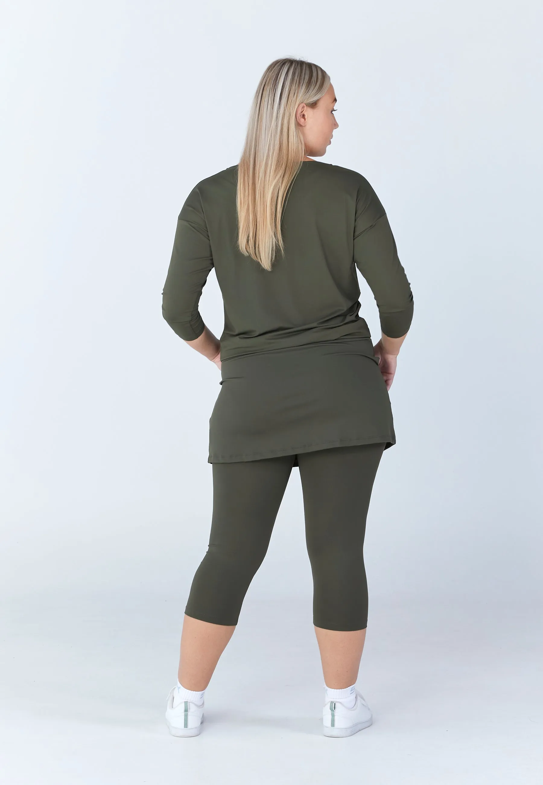 Tennis 3/4 Loose Fit Shirt, khaki