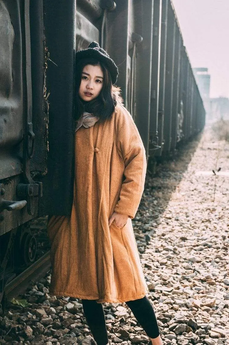 Vintage Casual Loose Winter Coat | Lotus