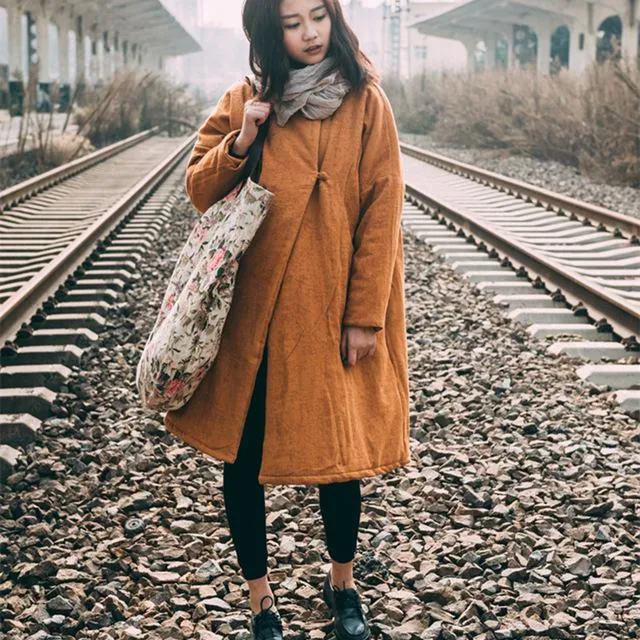 Vintage Casual Loose Winter Coat | Lotus