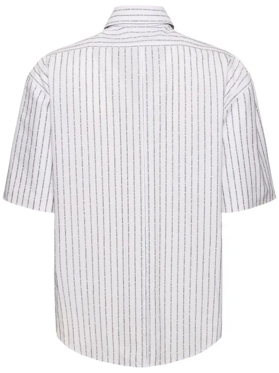 Vivienne Westwood   Striped cotton poplin s/s shirt 
